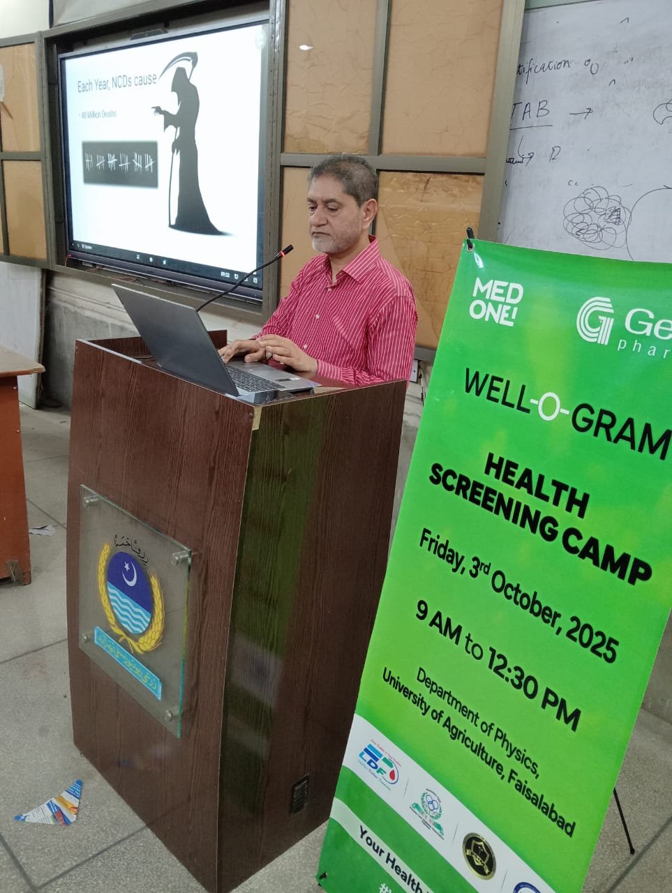 Well-O-Gram Obesity Screening Camp at Agriculture University, Faisalabad